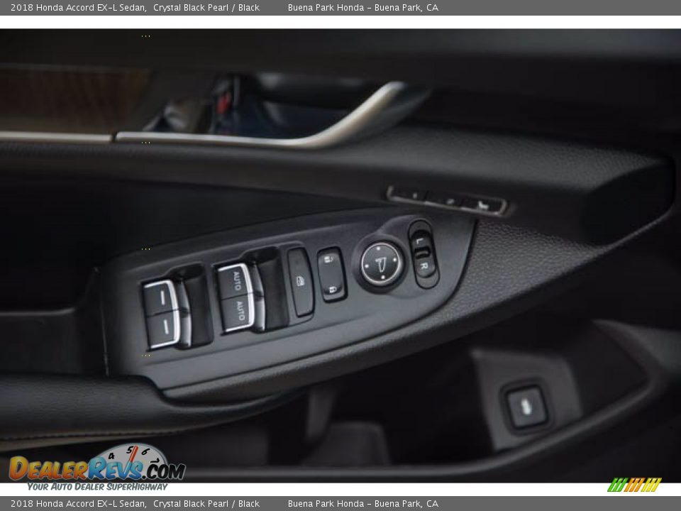 2018 Honda Accord EX-L Sedan Crystal Black Pearl / Black Photo #30