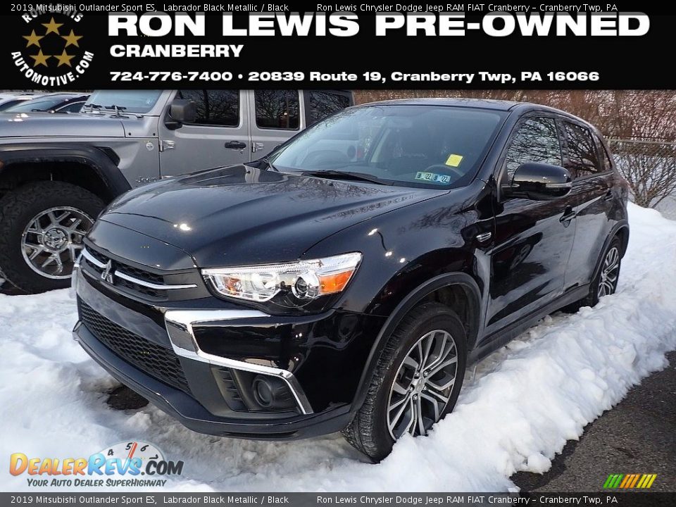 2019 Mitsubishi Outlander Sport ES Labrador Black Metallic / Black Photo #1