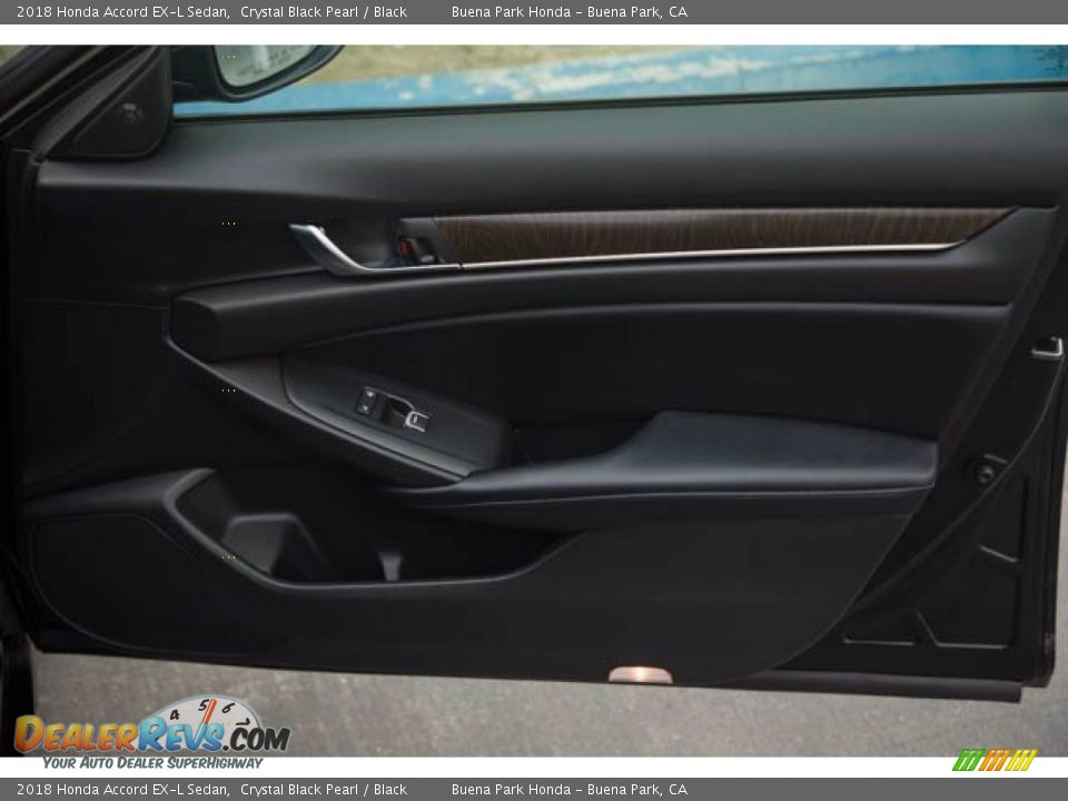 2018 Honda Accord EX-L Sedan Crystal Black Pearl / Black Photo #33