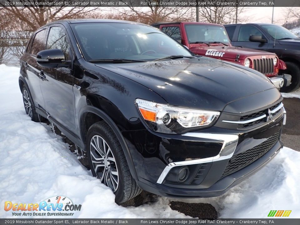 2019 Mitsubishi Outlander Sport ES Labrador Black Metallic / Black Photo #2