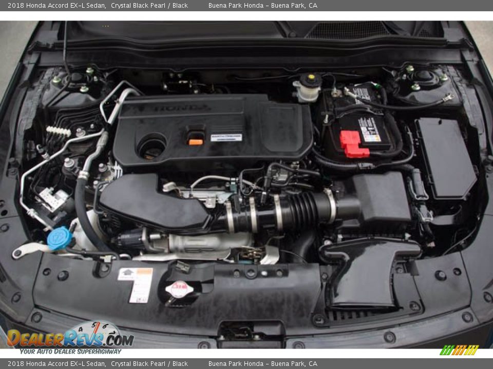 2018 Honda Accord EX-L Sedan Crystal Black Pearl / Black Photo #34