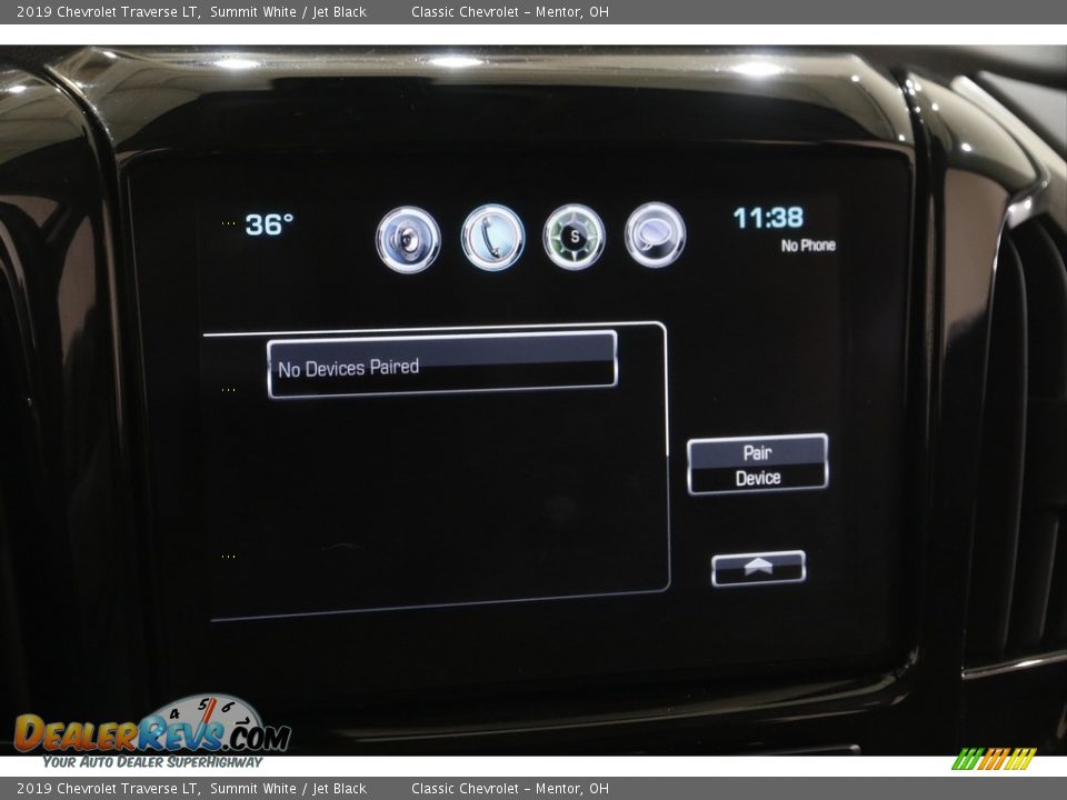 2019 Chevrolet Traverse LT Summit White / Jet Black Photo #11