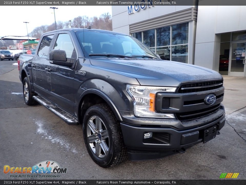 2019 Ford F150 XLT SuperCrew 4x4 Magnetic / Black Photo #8