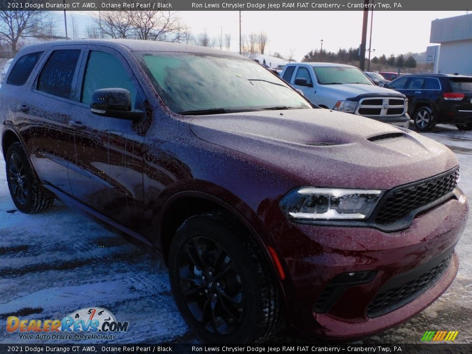 2021 Dodge Durango GT AWD Octane Red Pearl / Black Photo #3