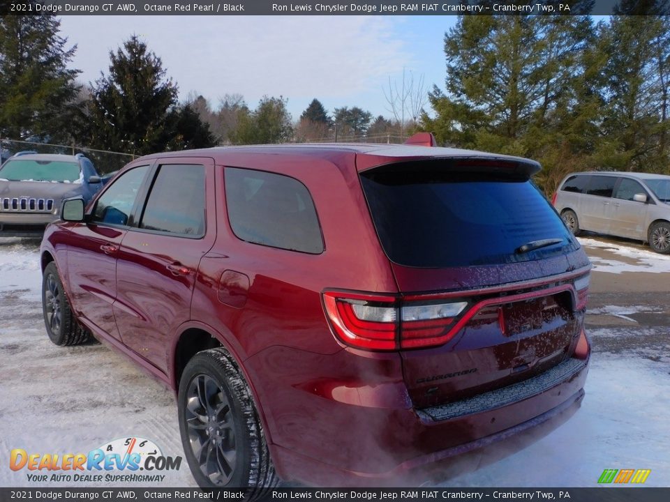 2021 Dodge Durango GT AWD Octane Red Pearl / Black Photo #8