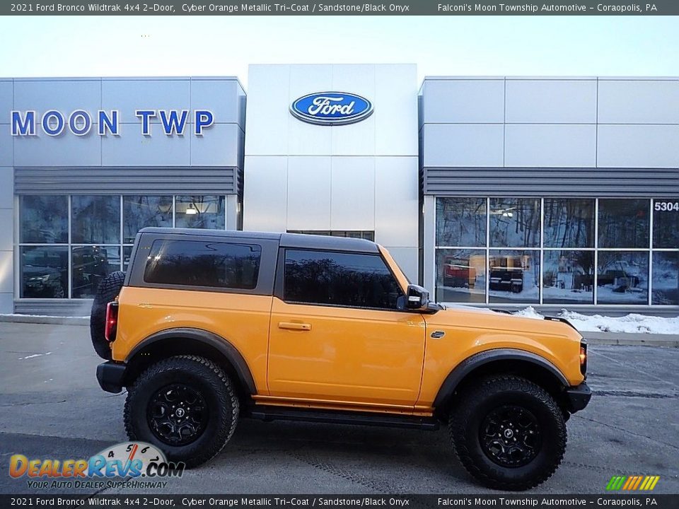 2021 Ford Bronco Wildtrak 4x4 2-Door Cyber Orange Metallic Tri-Coat / Sandstone/Black Onyx Photo #1