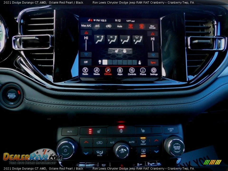 2021 Dodge Durango GT AWD Octane Red Pearl / Black Photo #16