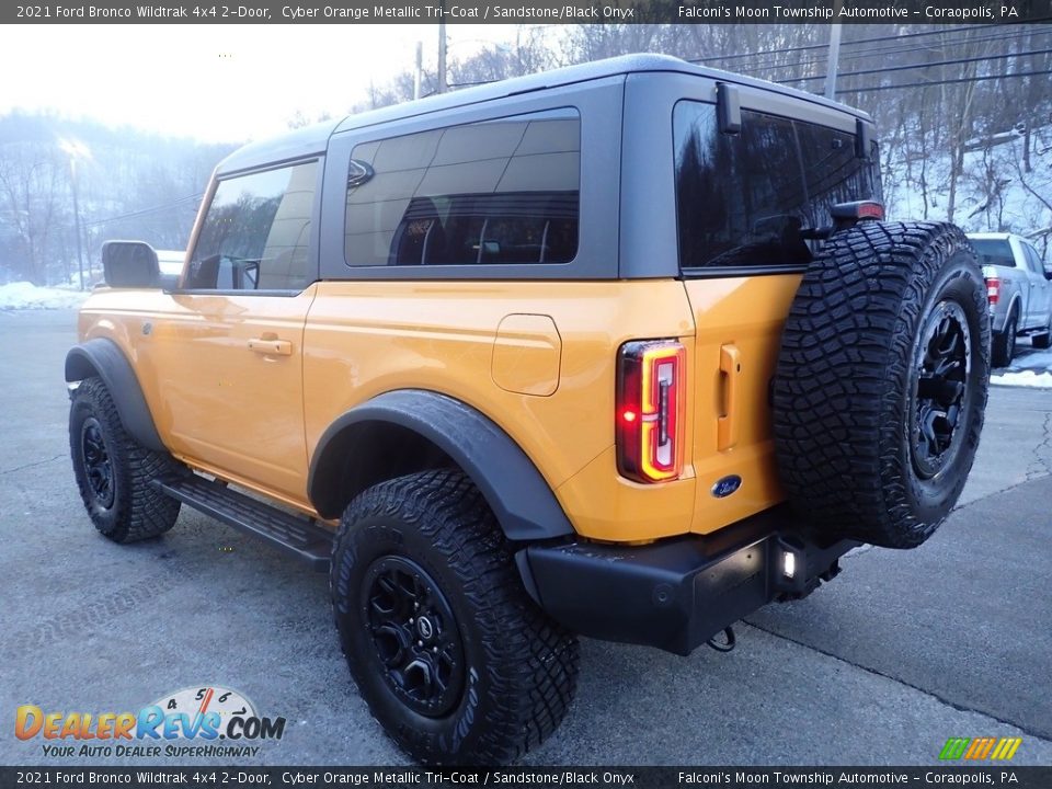 2021 Ford Bronco Wildtrak 4x4 2-Door Cyber Orange Metallic Tri-Coat / Sandstone/Black Onyx Photo #5