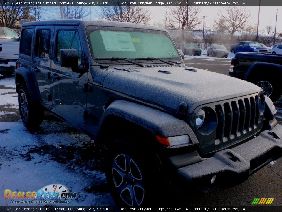 2022 Jeep Wrangler Unlimited Sport 4x4 Sting-Gray / Black Photo #3