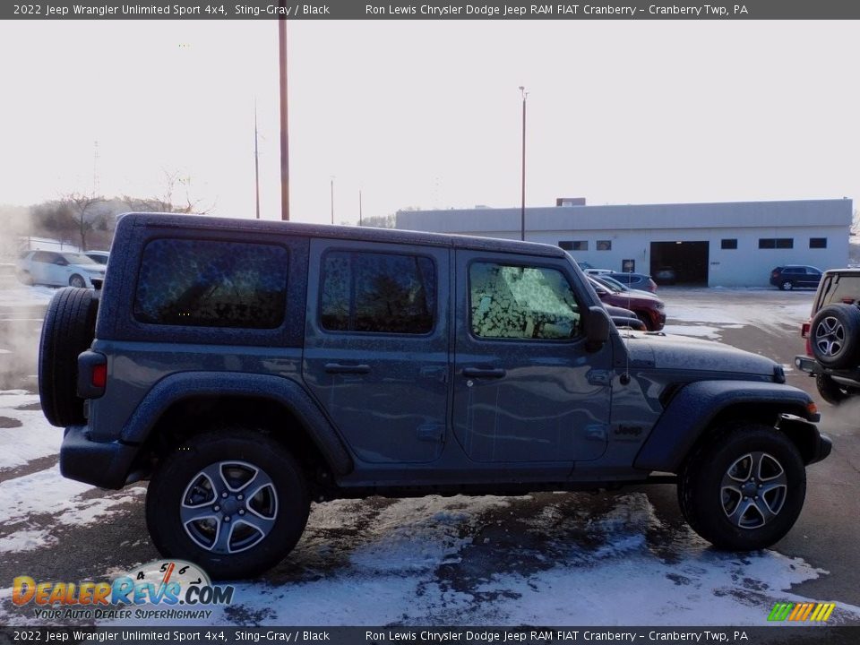 2022 Jeep Wrangler Unlimited Sport 4x4 Sting-Gray / Black Photo #4