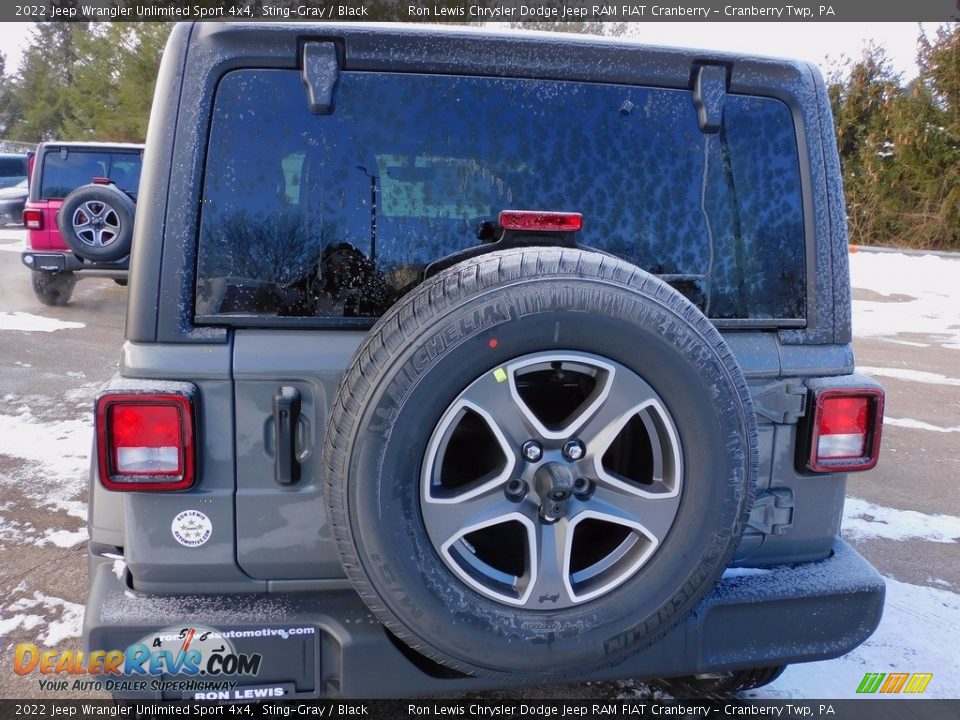 2022 Jeep Wrangler Unlimited Sport 4x4 Sting-Gray / Black Photo #6