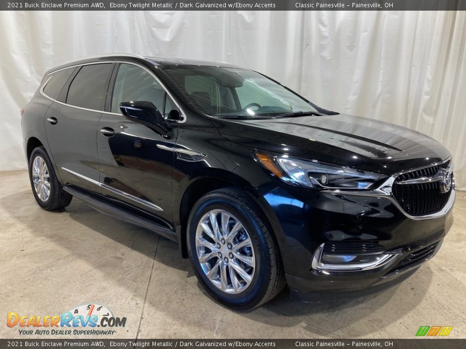 2021 Buick Enclave Premium AWD Ebony Twilight Metallic / Dark Galvanized w/Ebony Accents Photo #3