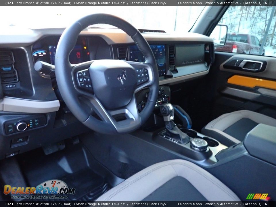 Sandstone/Black Onyx Interior - 2021 Ford Bronco Wildtrak 4x4 2-Door Photo #19