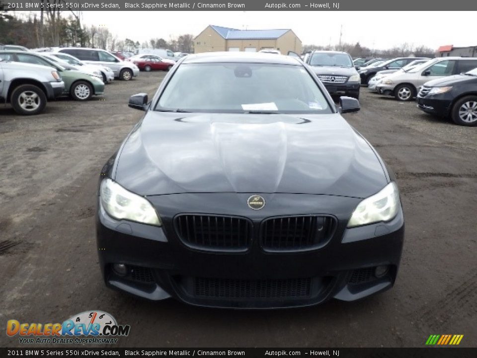 2011 BMW 5 Series 550i xDrive Sedan Black Sapphire Metallic / Cinnamon Brown Photo #2