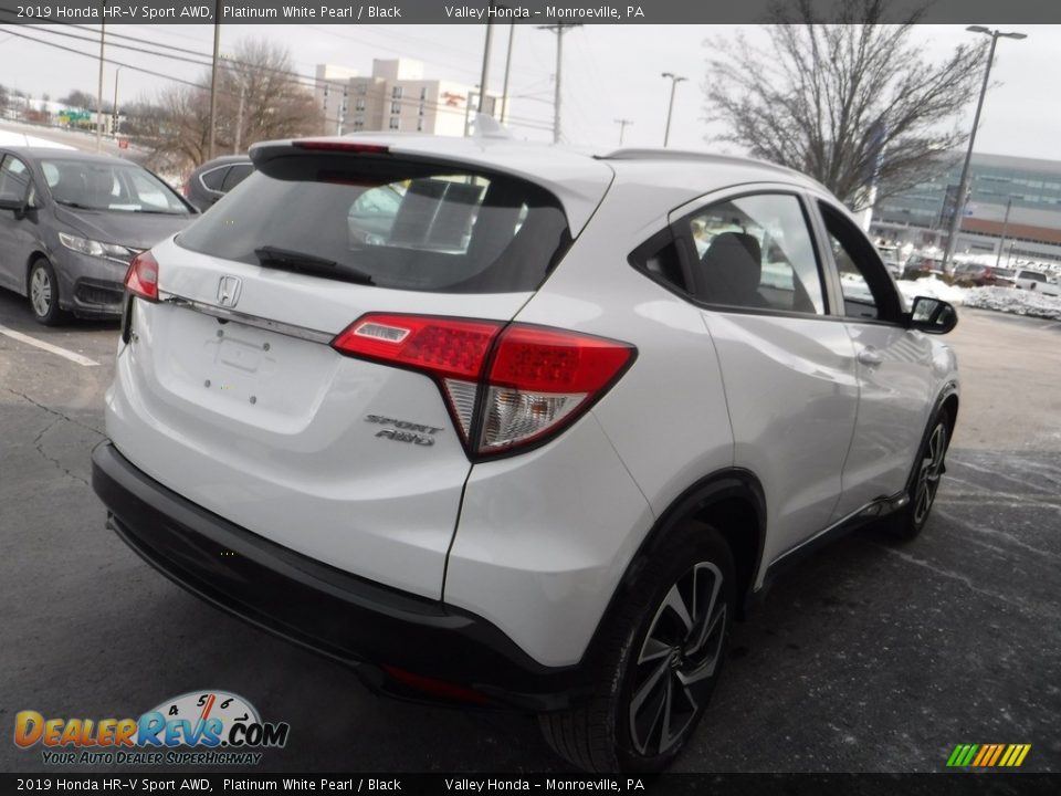 2019 Honda HR-V Sport AWD Platinum White Pearl / Black Photo #7