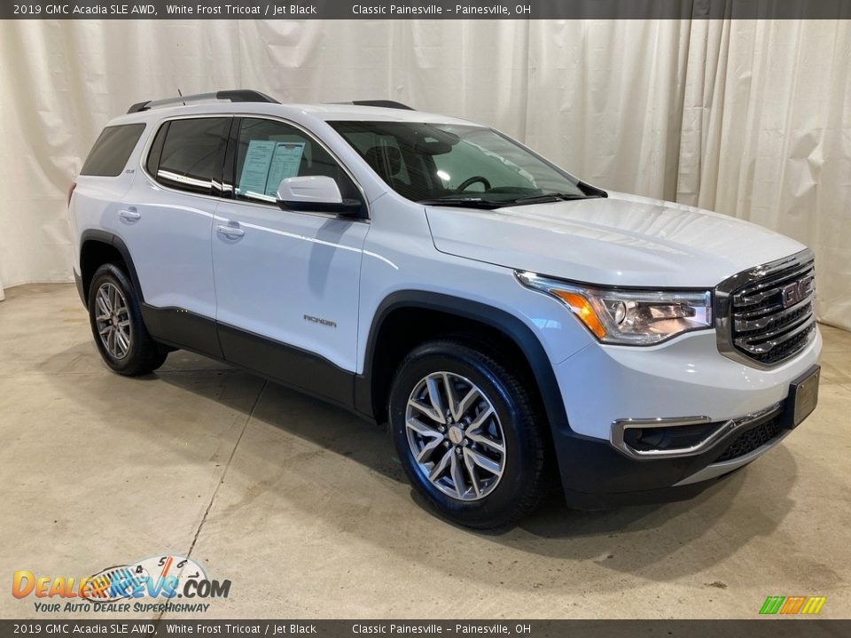 2019 GMC Acadia SLE AWD White Frost Tricoat / Jet Black Photo #1