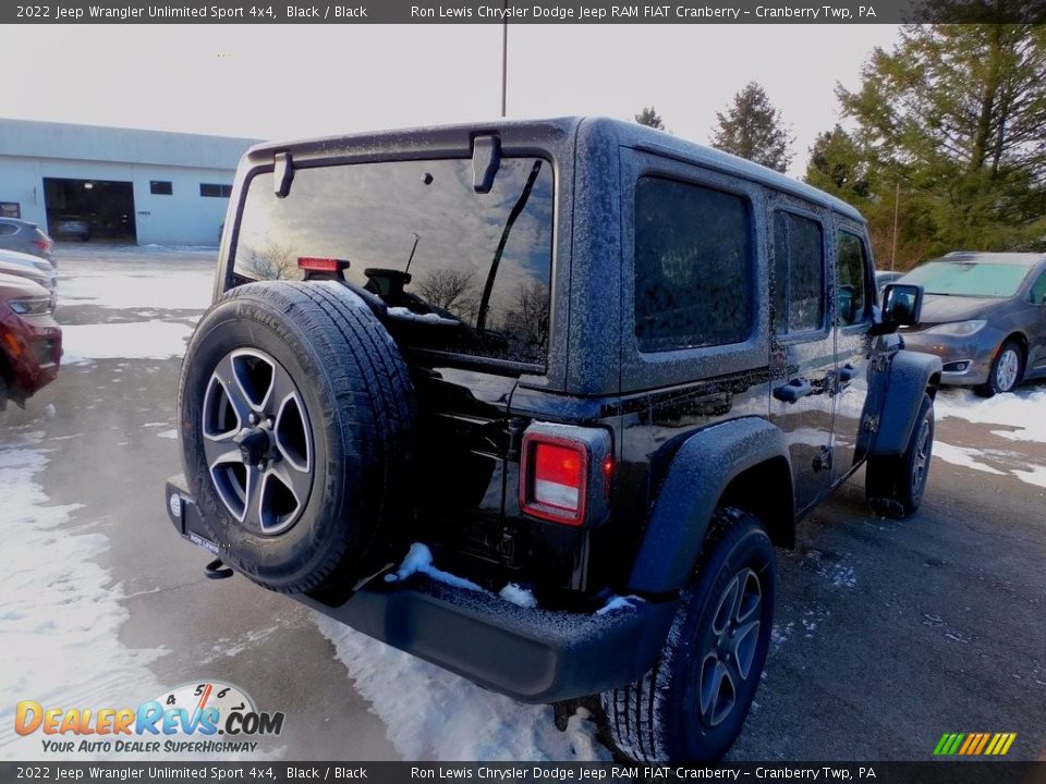 2022 Jeep Wrangler Unlimited Sport 4x4 Black / Black Photo #5
