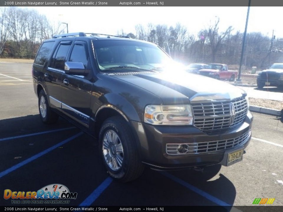 2008 Lincoln Navigator Luxury Stone Green Metallic / Stone Photo #3