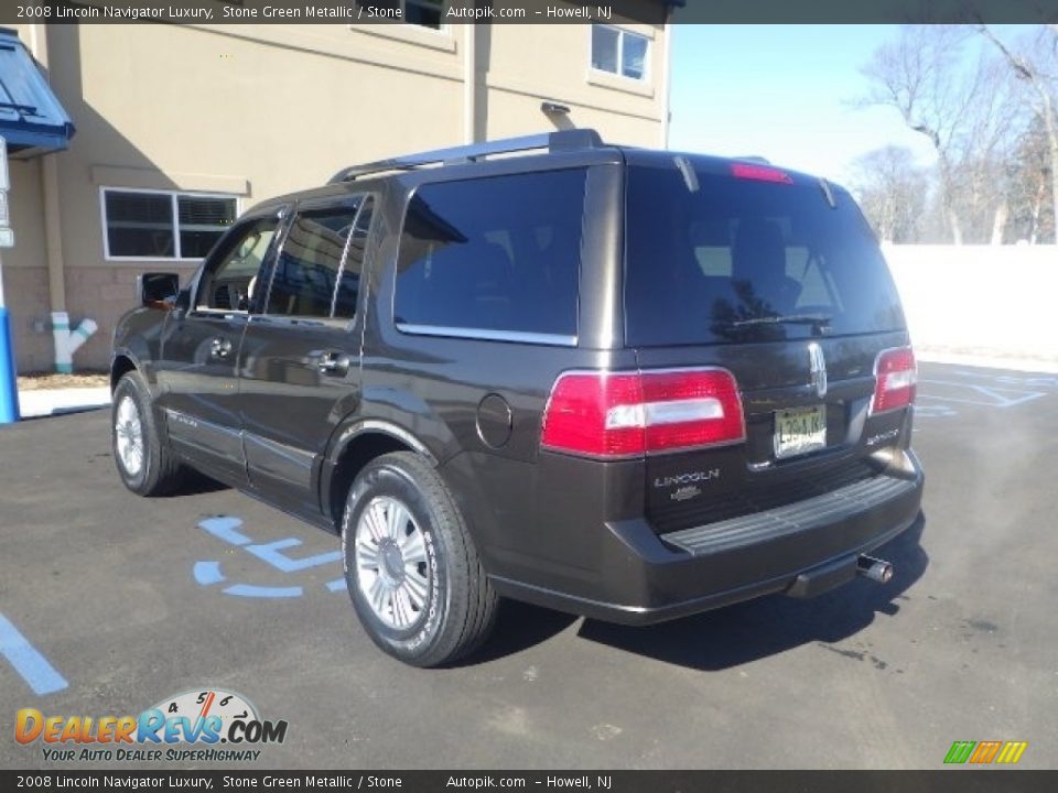 2008 Lincoln Navigator Luxury Stone Green Metallic / Stone Photo #4