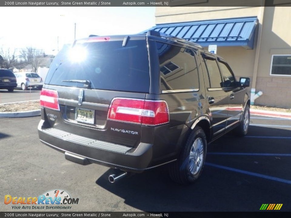 2008 Lincoln Navigator Luxury Stone Green Metallic / Stone Photo #6