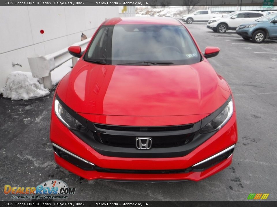 2019 Honda Civic LX Sedan Rallye Red / Black Photo #3