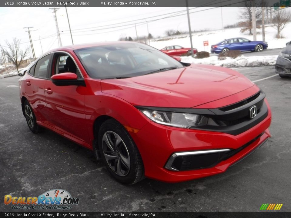 2019 Honda Civic LX Sedan Rallye Red / Black Photo #4