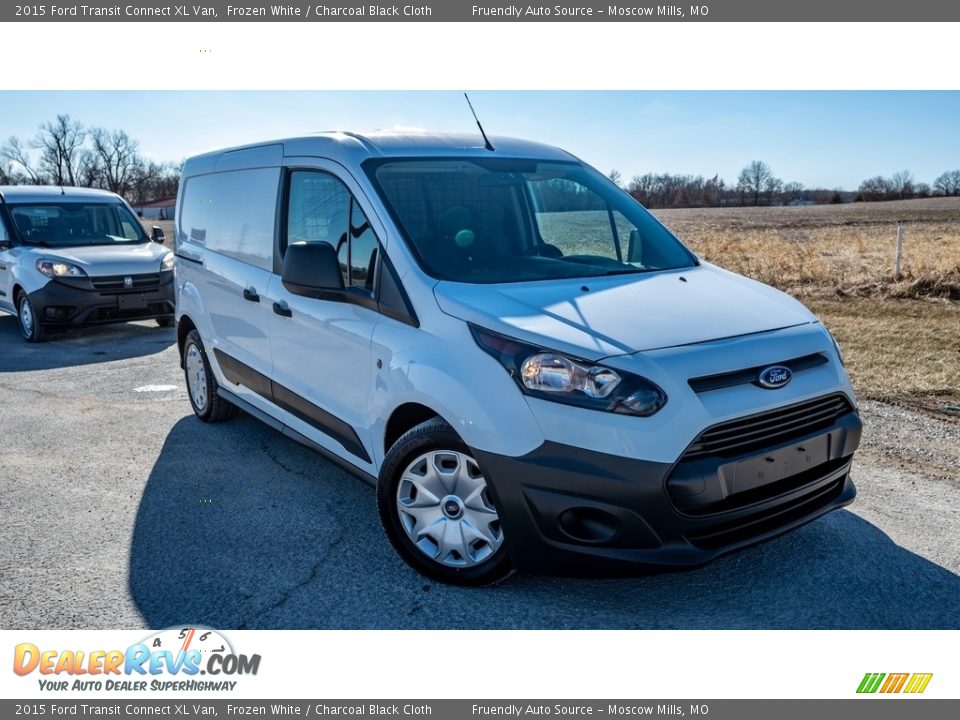 2015 Ford Transit Connect XL Van Frozen White / Charcoal Black Cloth Photo #1