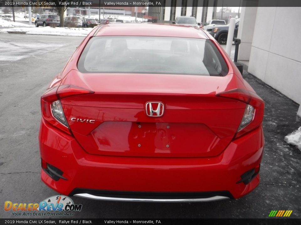 2019 Honda Civic LX Sedan Rallye Red / Black Photo #8