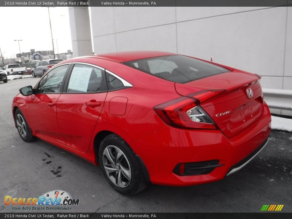 2019 Honda Civic LX Sedan Rallye Red / Black Photo #9