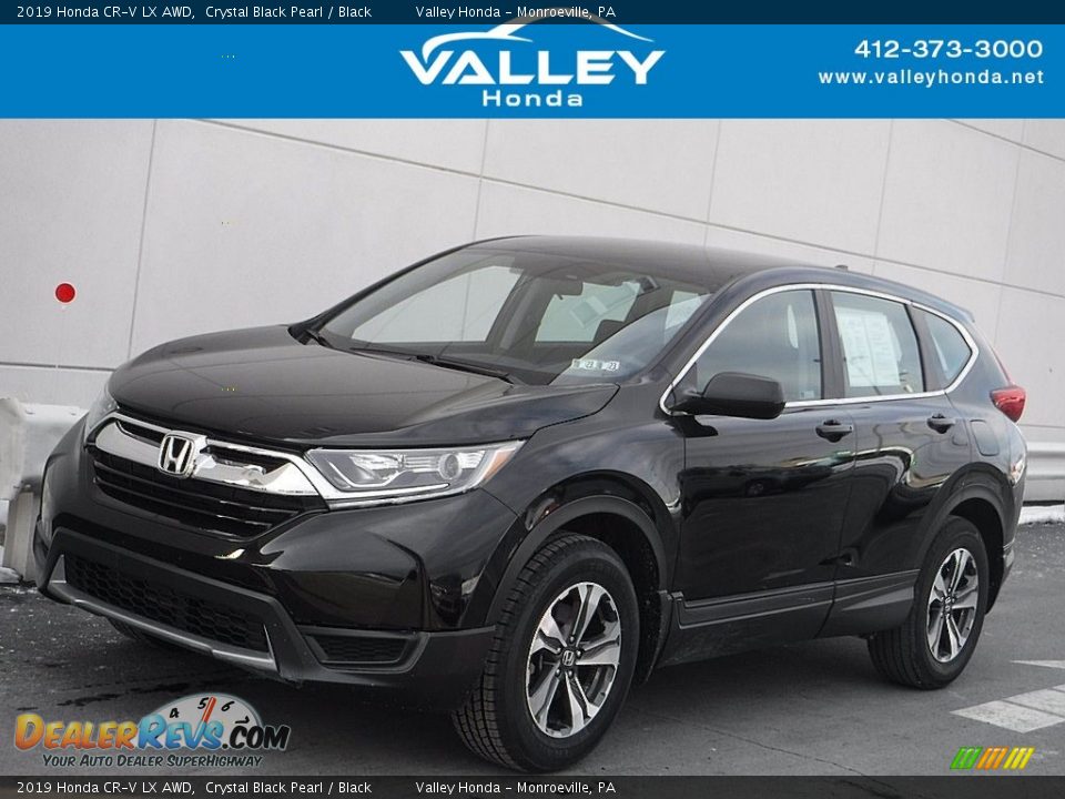 2019 Honda CR-V LX AWD Crystal Black Pearl / Black Photo #1