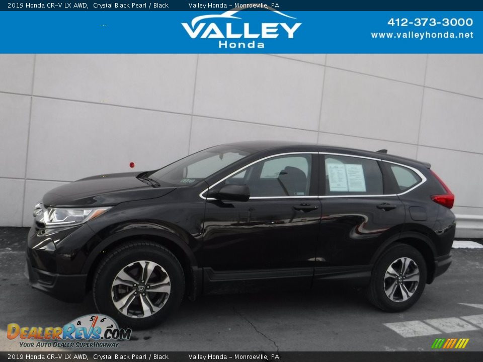 2019 Honda CR-V LX AWD Crystal Black Pearl / Black Photo #2