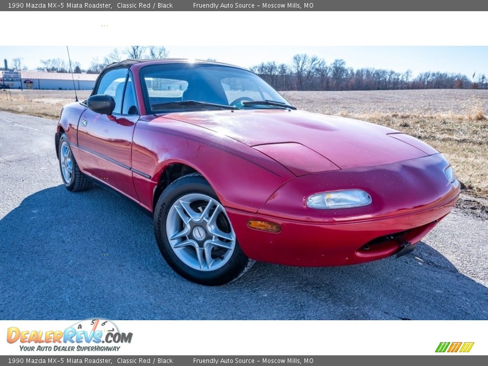 1990 Mazda MX-5 Miata Roadster Classic Red / Black Photo #1