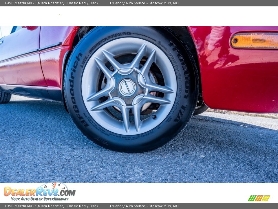 1990 Mazda MX-5 Miata Roadster Classic Red / Black Photo #2