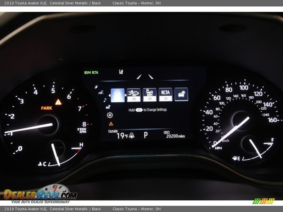 2019 Toyota Avalon XLE Celestial Silver Metallic / Black Photo #8
