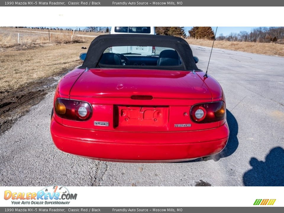 1990 Mazda MX-5 Miata Roadster Classic Red / Black Photo #5