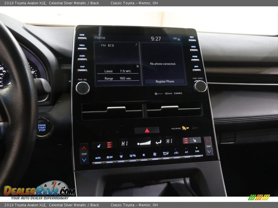 2019 Toyota Avalon XLE Celestial Silver Metallic / Black Photo #10