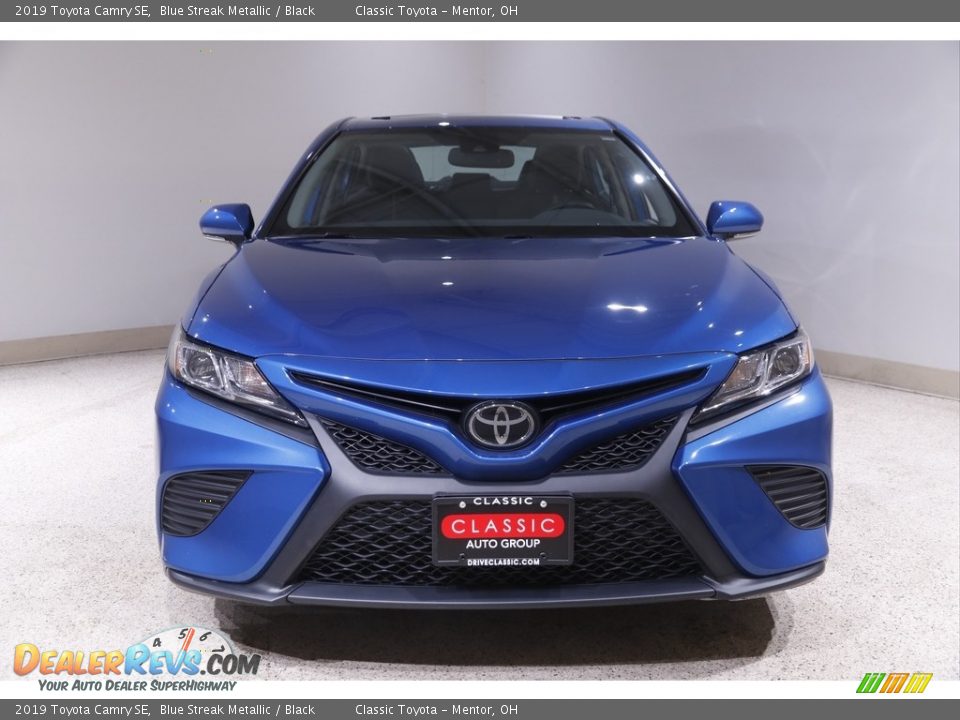 2019 Toyota Camry SE Blue Streak Metallic / Black Photo #2