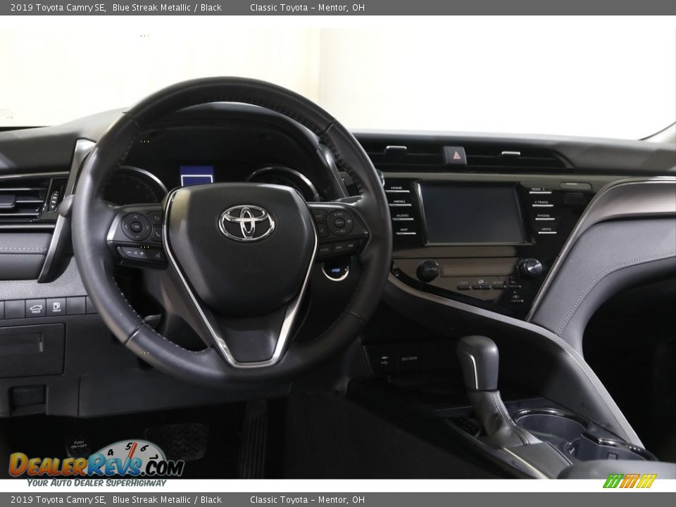 2019 Toyota Camry SE Blue Streak Metallic / Black Photo #6