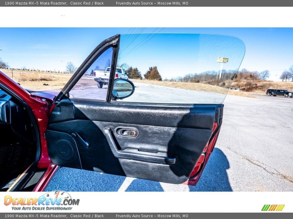 1990 Mazda MX-5 Miata Roadster Classic Red / Black Photo #21