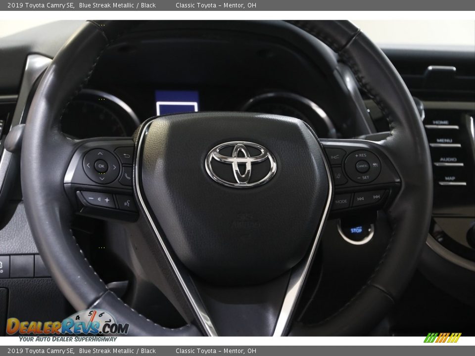 2019 Toyota Camry SE Blue Streak Metallic / Black Photo #7