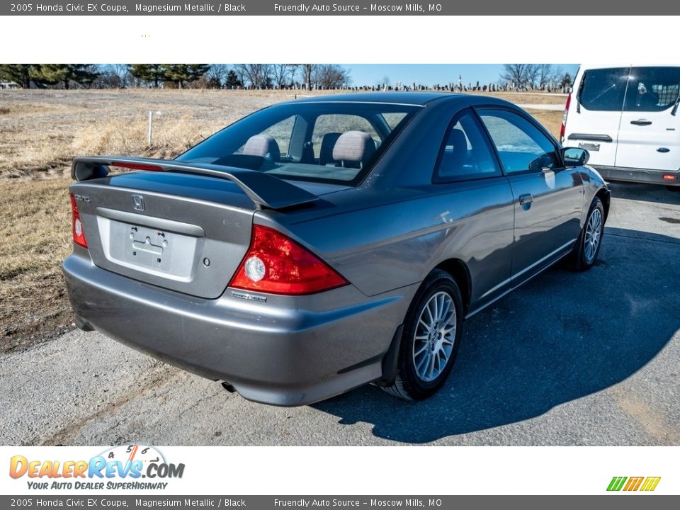 2005 Honda Civic EX Coupe Magnesium Metallic / Black Photo #4