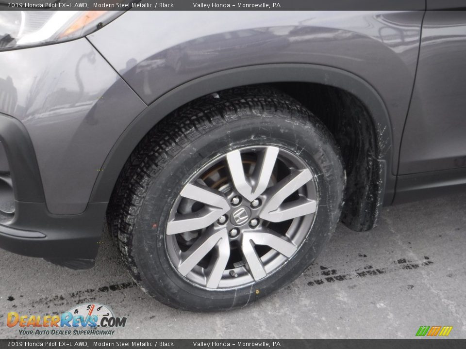 2019 Honda Pilot EX-L AWD Modern Steel Metallic / Black Photo #4