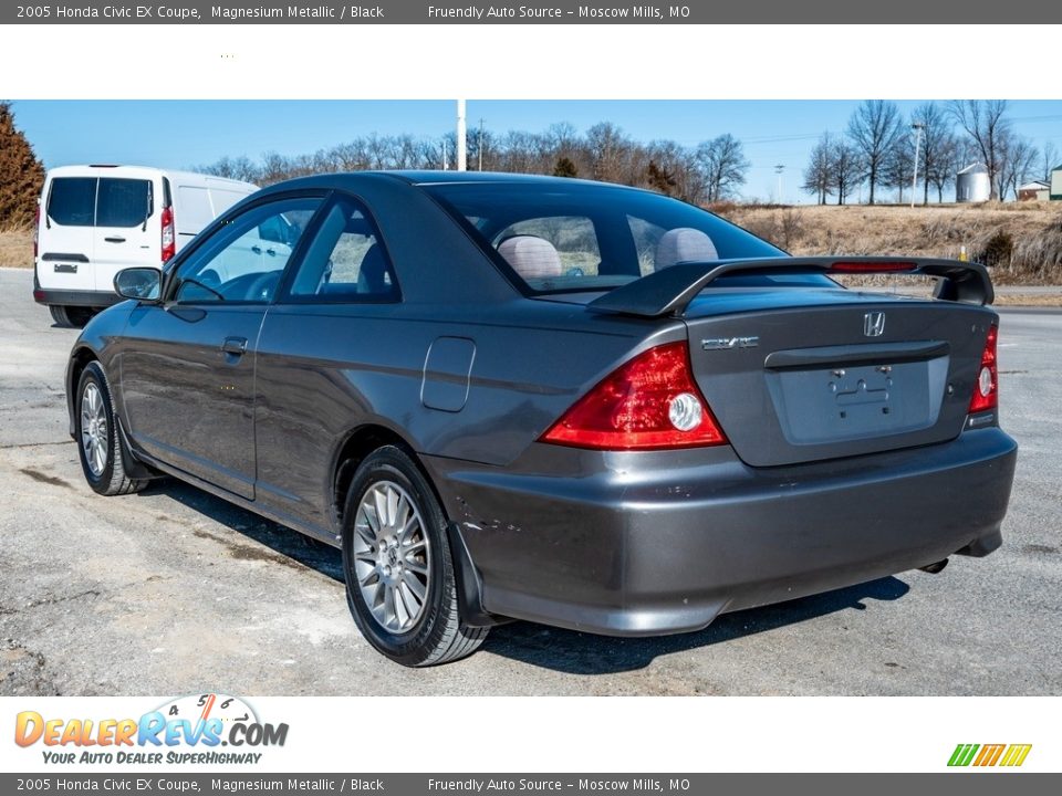 2005 Honda Civic EX Coupe Magnesium Metallic / Black Photo #6