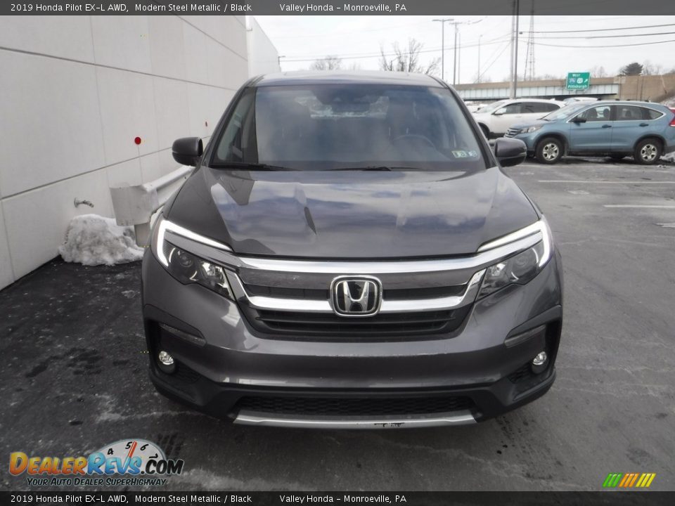 2019 Honda Pilot EX-L AWD Modern Steel Metallic / Black Photo #5