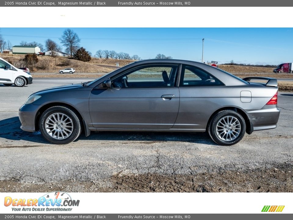 2005 Honda Civic EX Coupe Magnesium Metallic / Black Photo #7