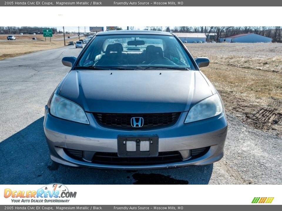 2005 Honda Civic EX Coupe Magnesium Metallic / Black Photo #9