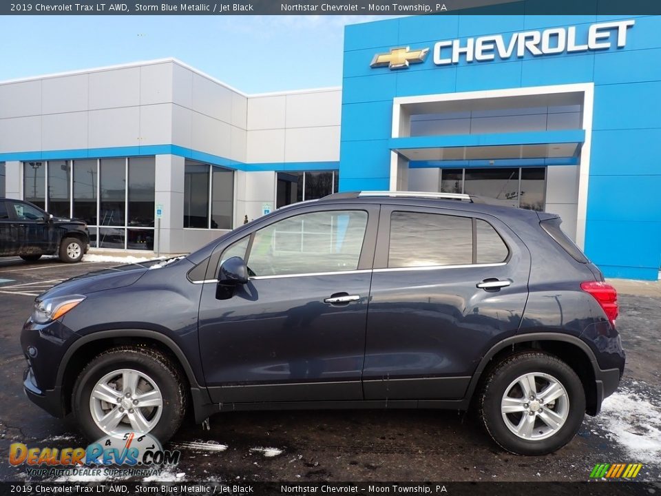 2019 Chevrolet Trax LT AWD Storm Blue Metallic / Jet Black Photo #3