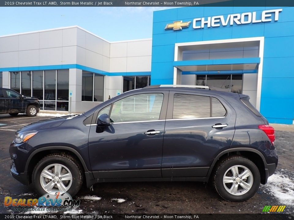 2019 Chevrolet Trax LT AWD Storm Blue Metallic / Jet Black Photo #3