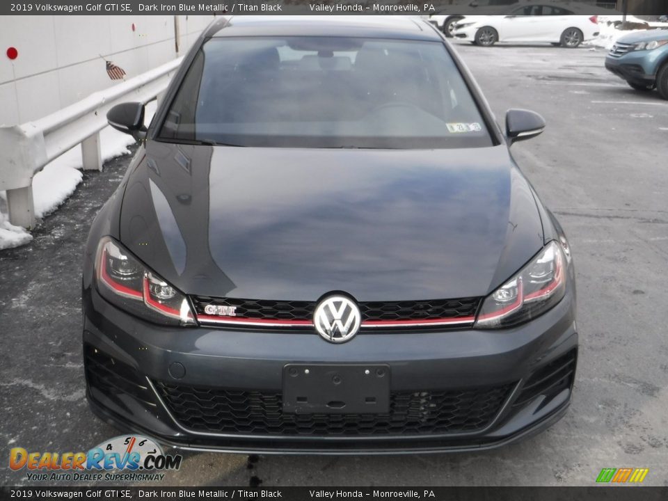 2019 Volkswagen Golf GTI SE Dark Iron Blue Metallic / Titan Black Photo #6