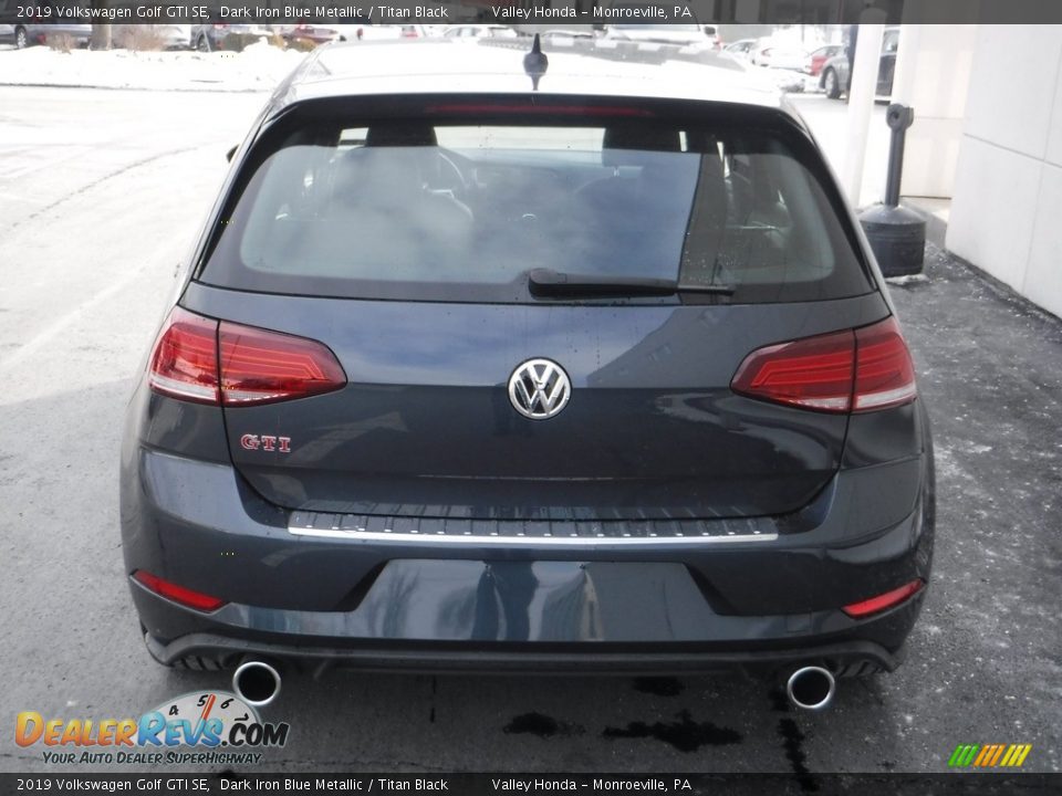 2019 Volkswagen Golf GTI SE Dark Iron Blue Metallic / Titan Black Photo #9